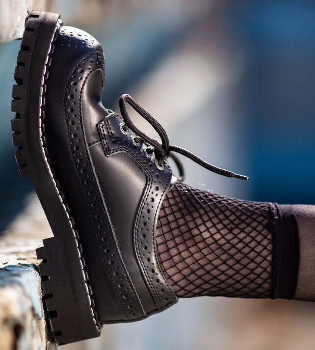 Steel Shoes 4 Eyelets Alcapone Black | STEEL Shoes&Boots