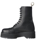 Steel Boots 10 Eyelets Black Alessia