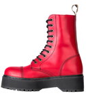 Steel Boots 10 Eyelets Red Alessia