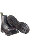 Steel Boots 8 Eyelets Burgundy Rub Off Air 