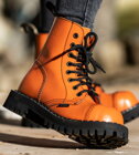 Steel Boots 8 Eyelets Orange