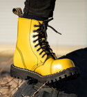 Steel Boots 8 Eyelets Yellow