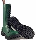 Steel Boots 15 Eyelets Green