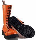 Steel Boots 15 Eyelets Orange