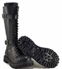 Steel Boots 20 Eyelets Black With 2 Buckles ZIP