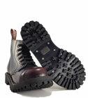 Steel Boots 6 Eyelets Burgundy Rub Off