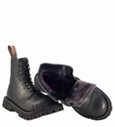 Steel Boots 6 Eyelets Black Warm