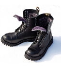 Steel Boots 10 Eyelets Black Warm