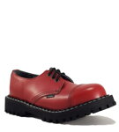 Steel Shoes 3 Eyelets Red