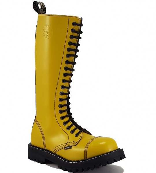 Steel Boots 20 Eyelets Yellow
