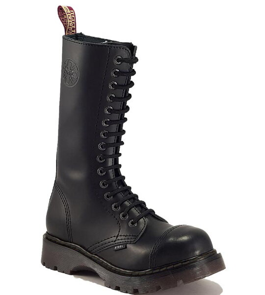 Steel Boots 15 Eyelets Black Air 