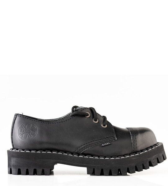 Steel Shoes 3 Eyelets Black Monster