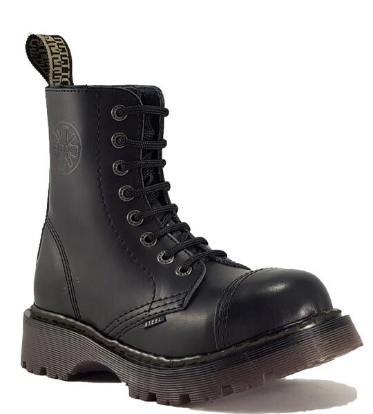 Steel Boots 8 Eyelets Black Air STEEL Shoes Boots Steel Boots 8 Eyelets Black Air STEEL Shoes Boots