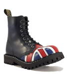 Steel Boots 8 Eyelets British Flag