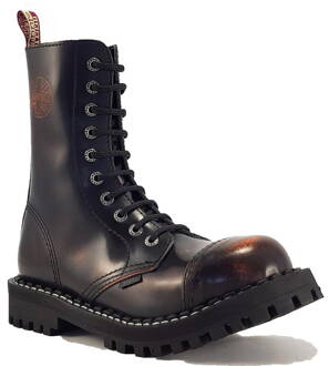 Steel Boots 10 Eyelets Orange Rub Off
