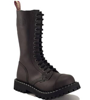 Steel Boots 15 Eyelets Brown