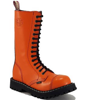 Steel Boots 15 Eyelets Orange