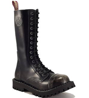 Steel Boots 15 Eyelets White Rub Off