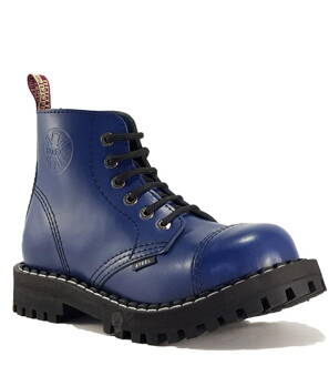 Steel Boots 6 Eyelets Blue