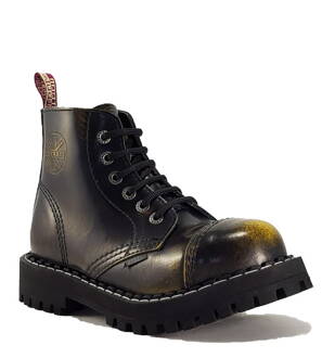 Steel Boots 6 Eyelets Yellow Rub Off