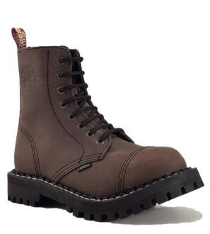 Steel Boots 8 Eyelets Brown