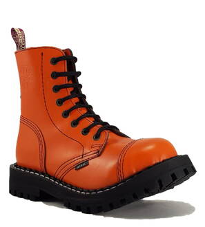 Steel Boots 8 Eyelets Orange
