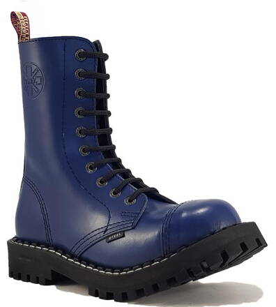 Steel Boots 10 Eyelets Blue