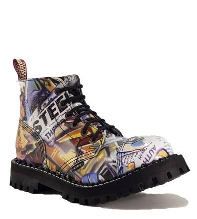 Steel Boots 6 Eyelets Graffiti