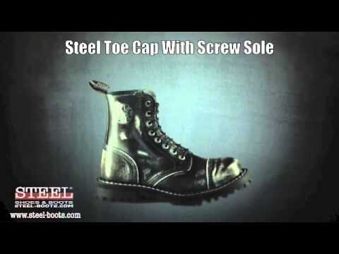 Exposed steel new arrivals toe cap boots